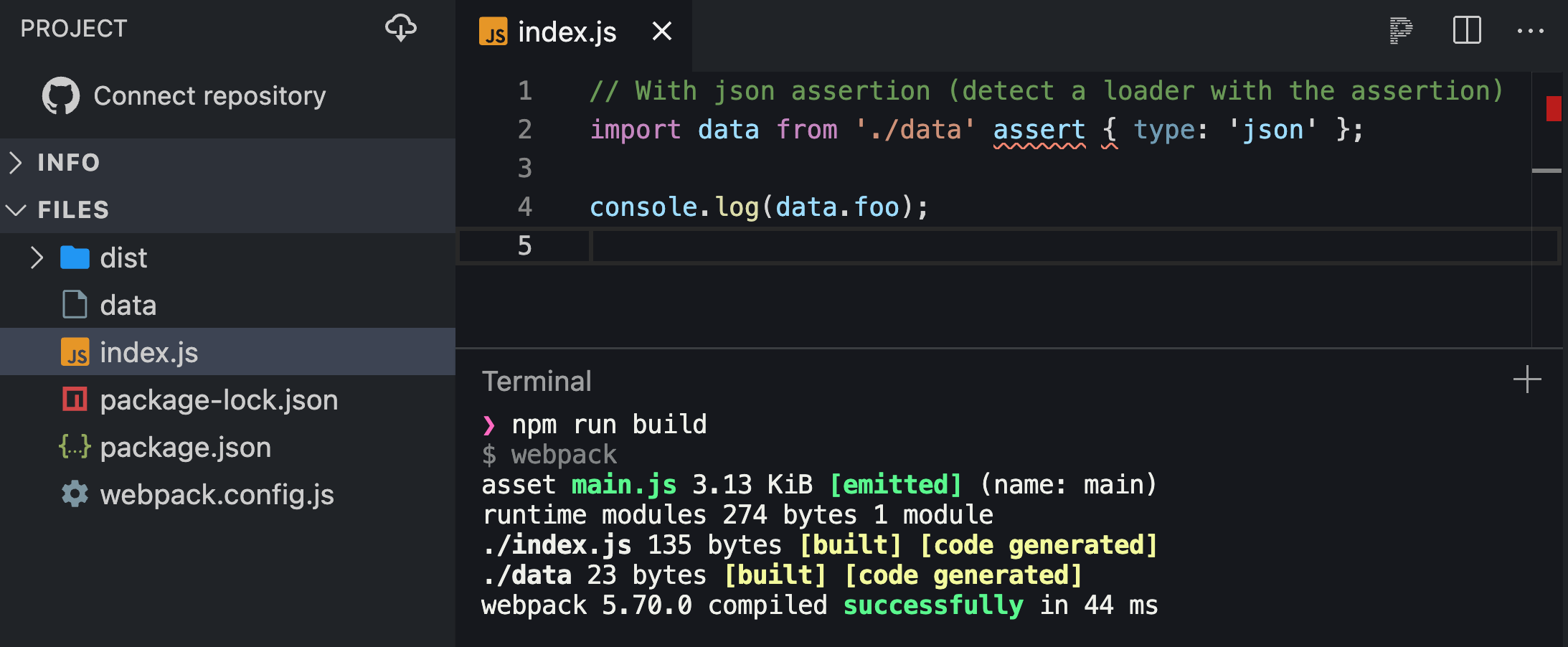 dataのインポート（JSONアサーションあり）は成功する
